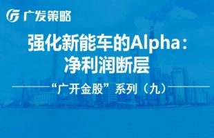 【广发策略】强化新能车的Alpha：净利润断层——“广开金股”系列