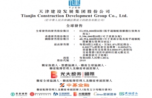 新股申购 | 天津建发(02515.HK)于12月29日起招股，预期于2024年1月16日上市